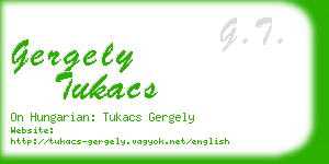 gergely tukacs business card